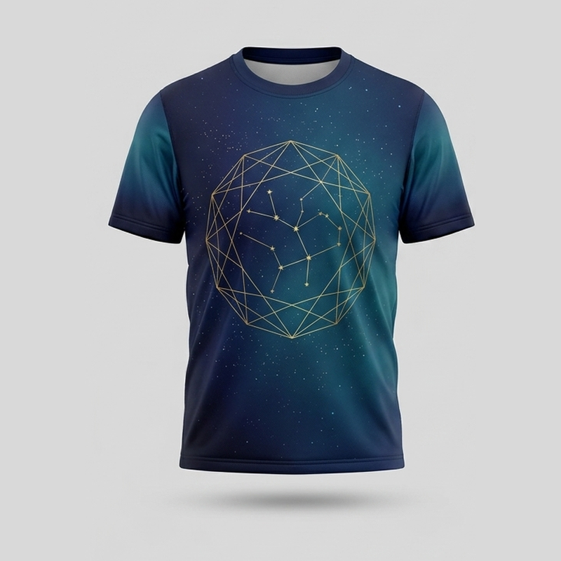 Aurora Celestial Constellation Chart Aop Tshirt
