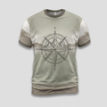 Mountain Compass Wind Rose Outdoor Aop Tshirt