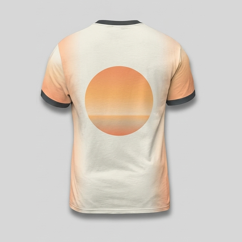 Vintage Retro Palm Beach Sunset Aop Tshirt